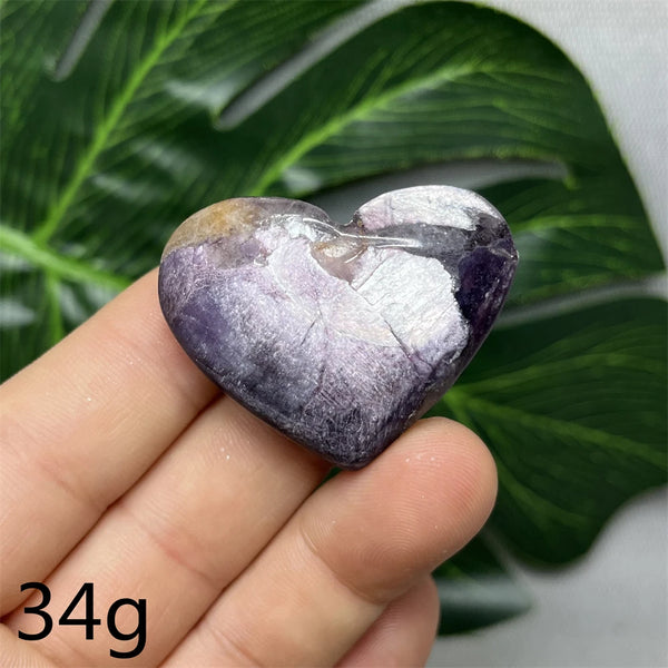 Purple Mica Crystal Heart-ToShay.org