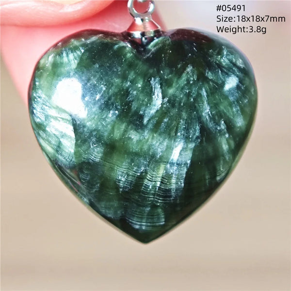 Green Seraphinite Pendant-ToShay.org