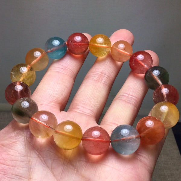 Mixed Rutilated Quartz Bracelet-ToShay.org