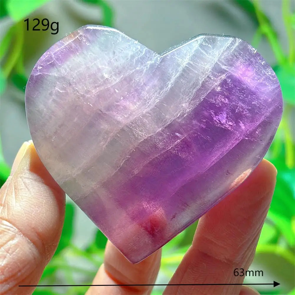 Rainbow Fluorite Heart-ToShay.org