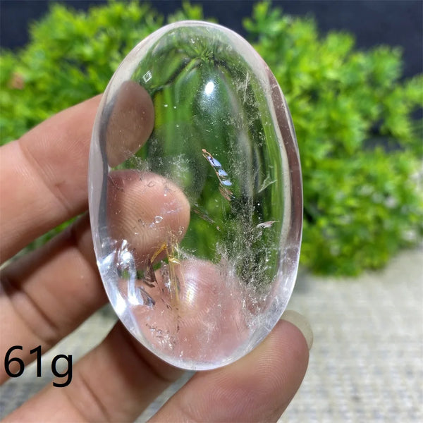 Clear Crystal Palm Stone-ToShay.org