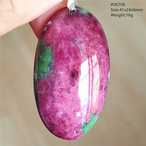 Red Ruby Zoisite Pendant-ToShay.org