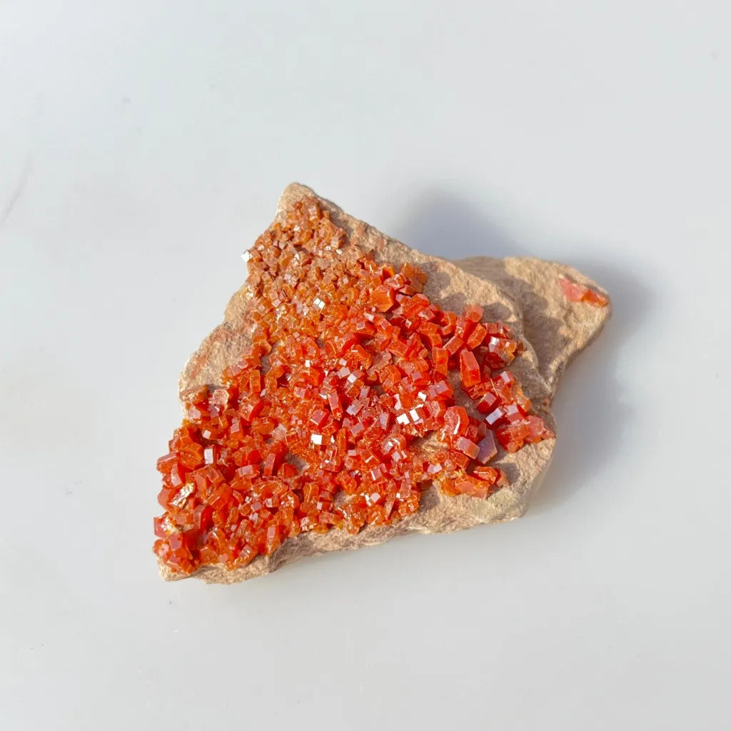 Orange Vanadinite Crystal-ToShay.org