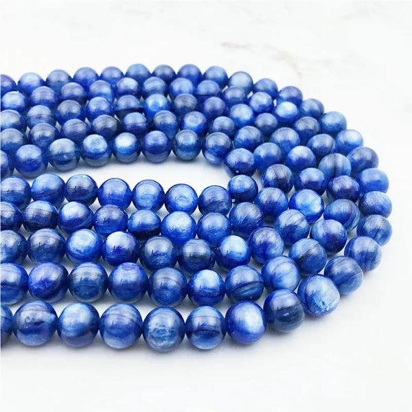 Blue Kyanite Bead Bracelet-ToShay.org