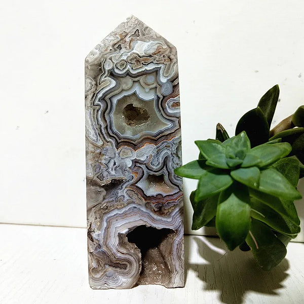 Red Lace Agate Wand Point-ToShay.org