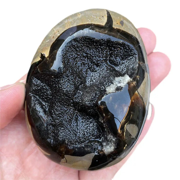 Yellow Septarian Druzy Stone-ToShay.org