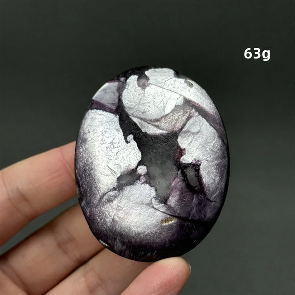 Purple Lepidolite Palm Stone-ToShay.org