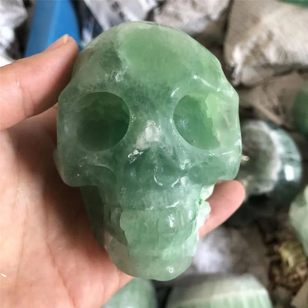 Green Fluorite Skulls-ToShay.org