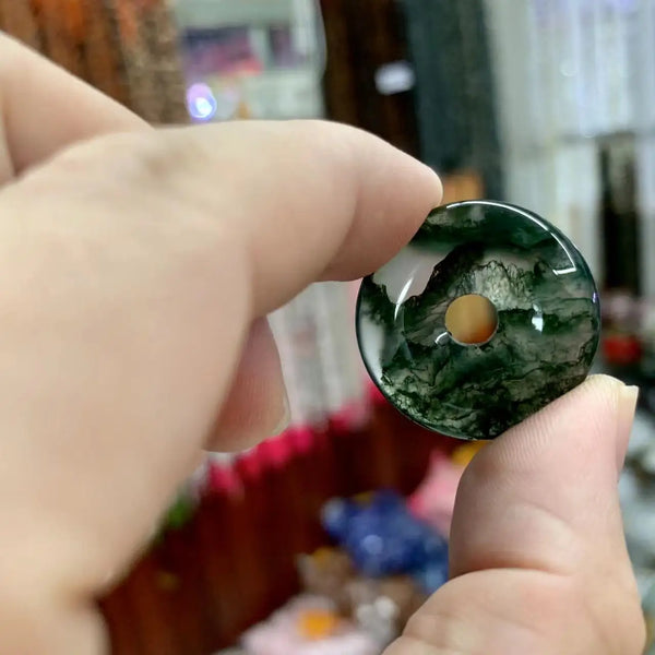 Green Moss Agate Peace Buckle-ToShay.org