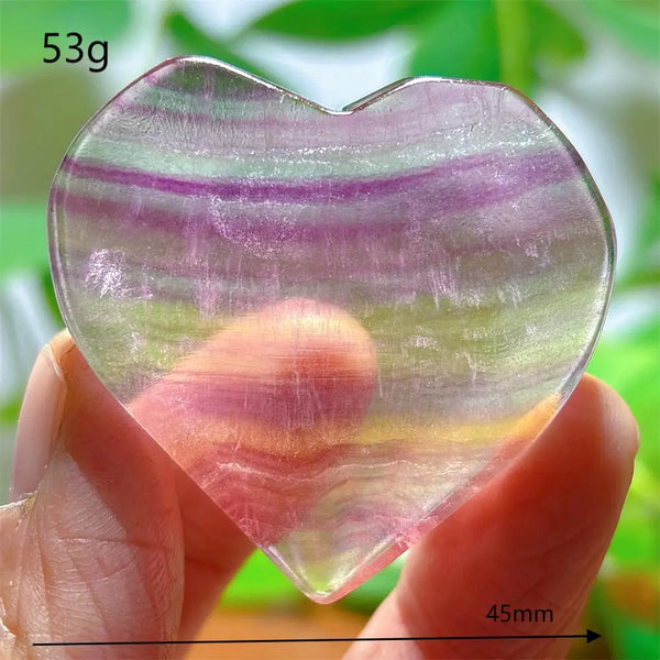 Rainbow Fluorite Heart-ToShay.org