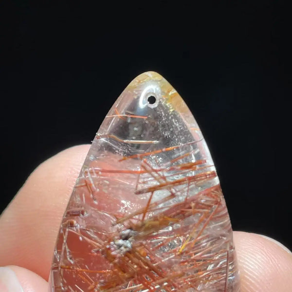 Red Copper Rutile Pendant-ToShay.org
