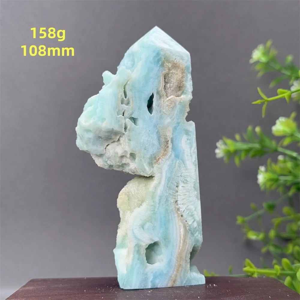 Blue Heteropolar Crystal Point-ToShay.org
