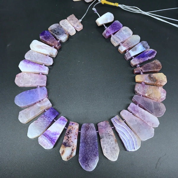 Mixed Dragon Vein Agate Beads-ToShay.org