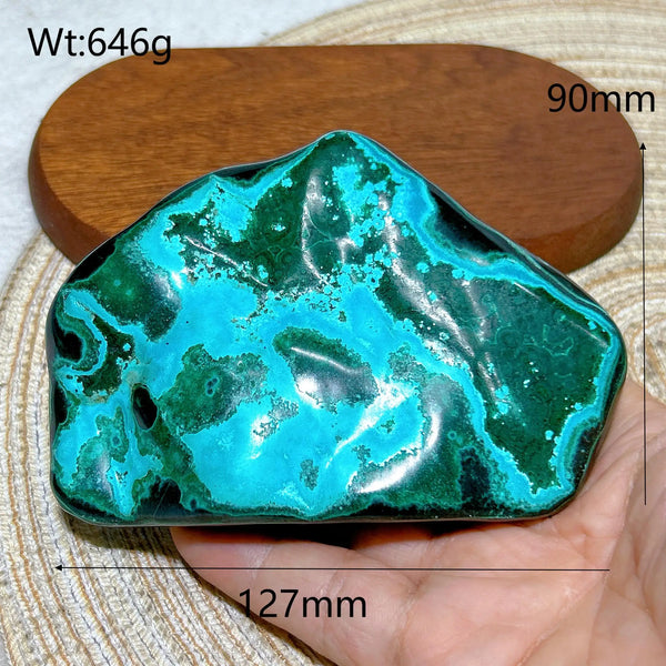 Blue Chrysocolla Azurite Stone-ToShay.org
