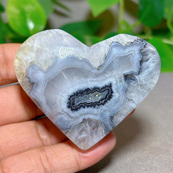 Black Silk Agate Heart-ToShay.org