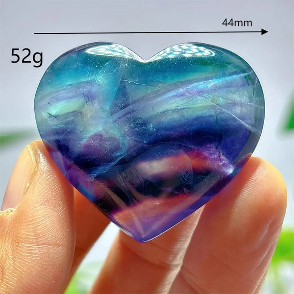 Rainbow Fluorite Heart-ToShay.org