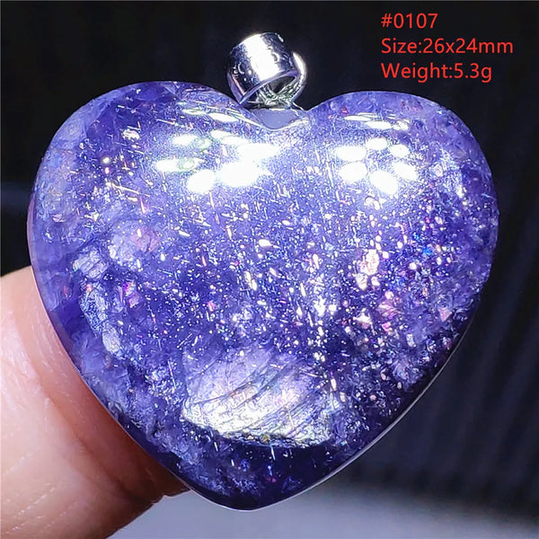 Blue Blood Red Lolite Pendant-ToShay.org