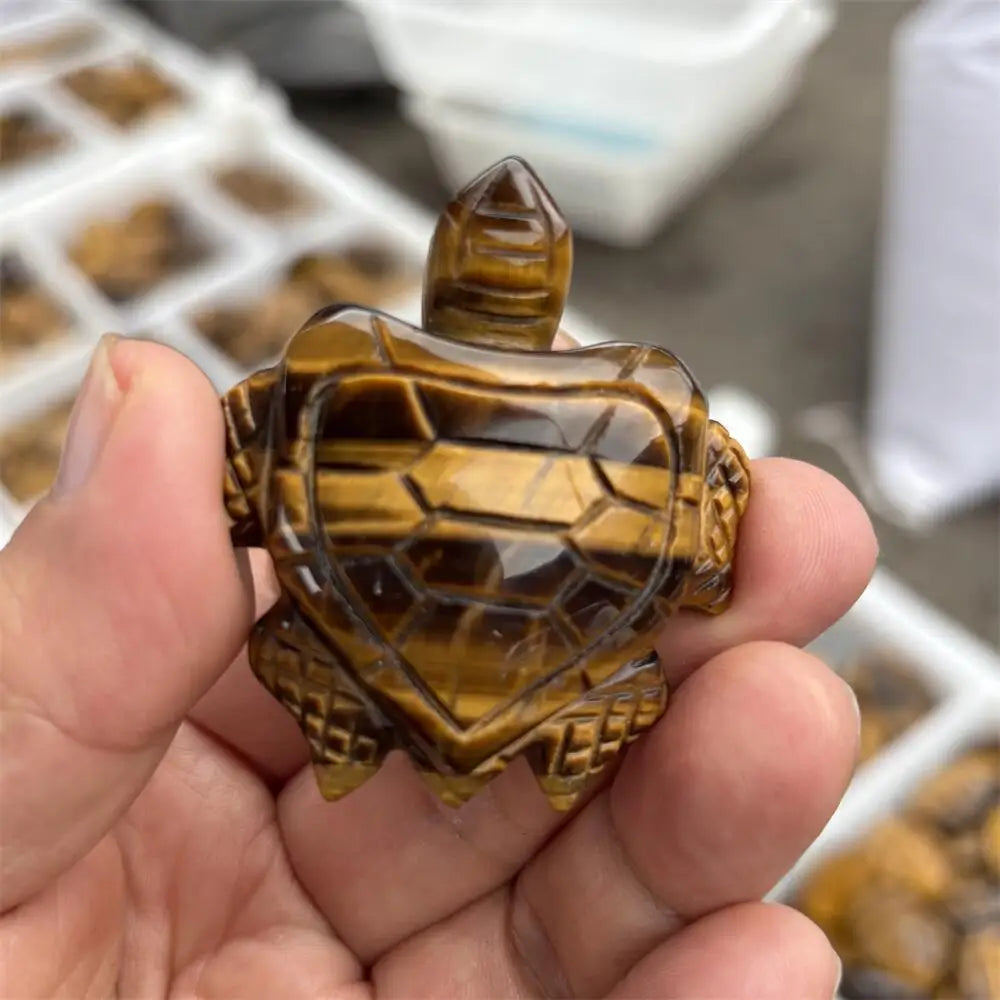 Yellow Tiger Eye Turtle-ToShay.org