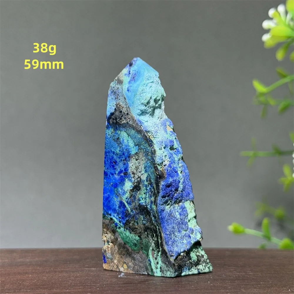 Blue Azurite Wand-ToShay.org