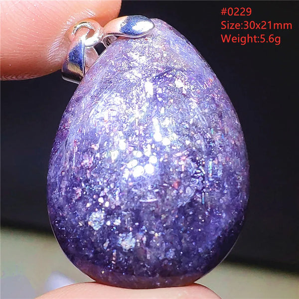 Blue Blood Red Lolite Pendant-ToShay.org