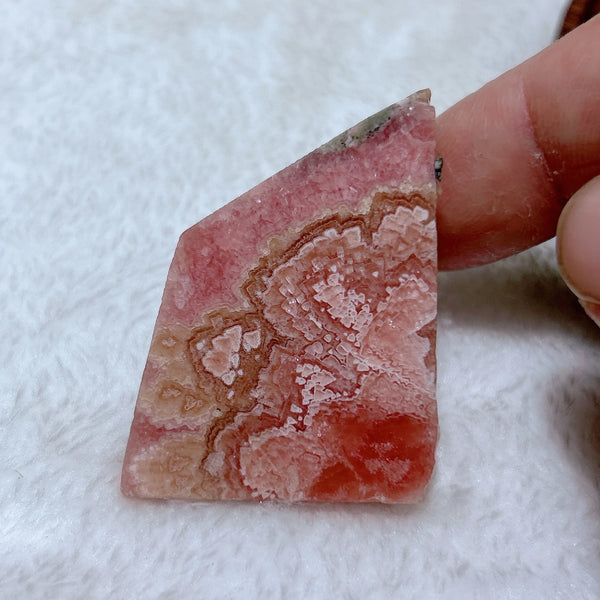 Pink Rhodochrosite Slice-ToShay.org