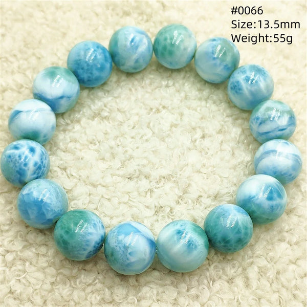 Blue Larimar Bead Bracelet-ToShay.org