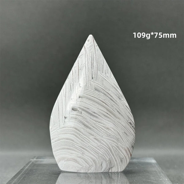 White Lace Agate Torch-ToShay.org