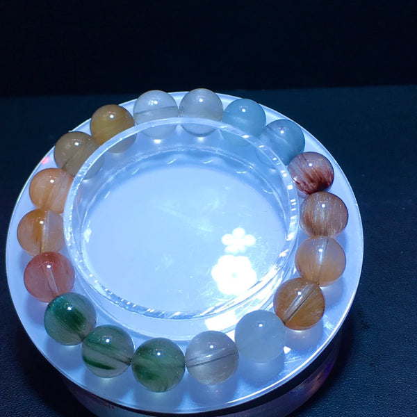 Rainbow Rutilated Quartz Bracelet-ToShay.org