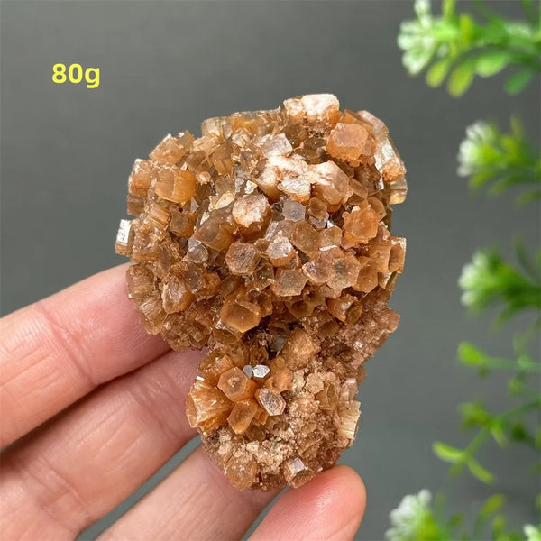 Orange Aragonite Crystal Cluster-ToShay.org