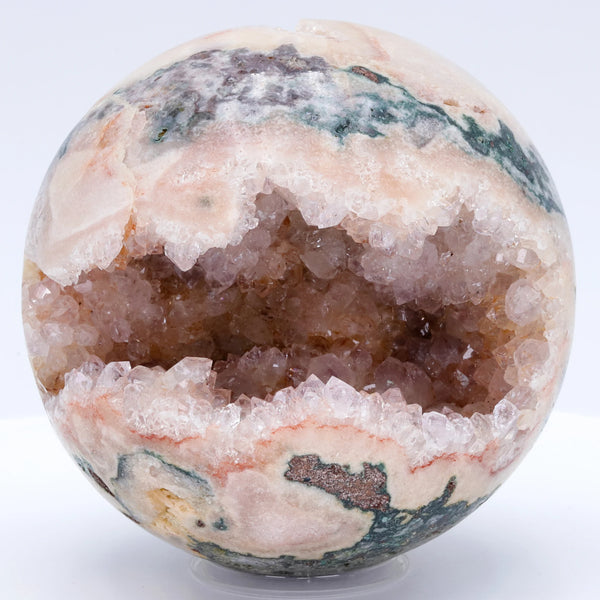 Pink Quartz Crystal Rock Ball-ToShay.org