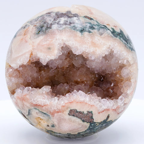 Pink Quartz Crystal Rock Ball-ToShay.org