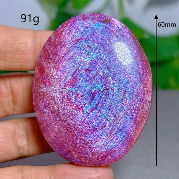 Red Moonstone Palm Stone-ToShay.org