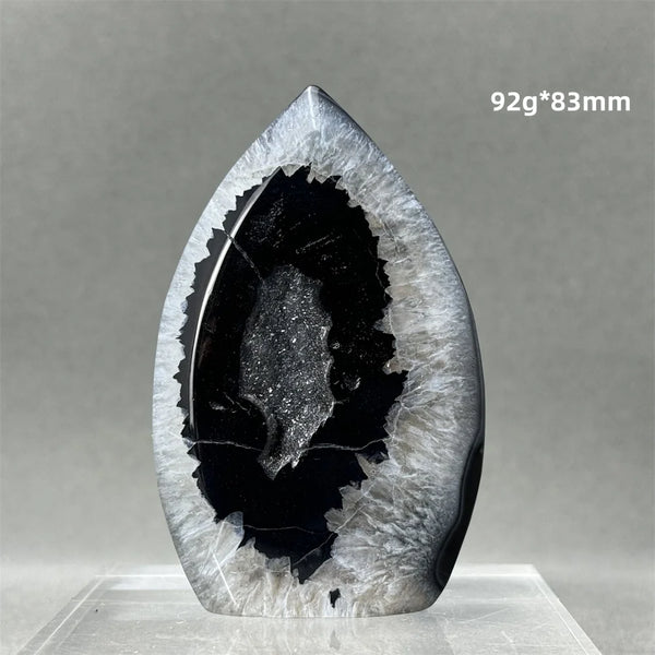 Black Agate Geode Torch-ToShay.org