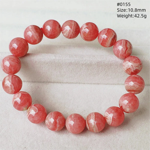 Red Rhodochrosite Bracelet-ToShay.org