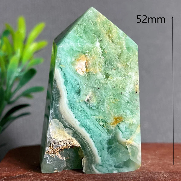 Green Jade Crystal Tower-ToShay.org