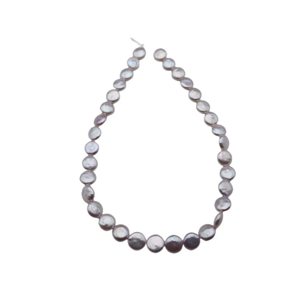 White Pearl Coin Beads-ToShay.org