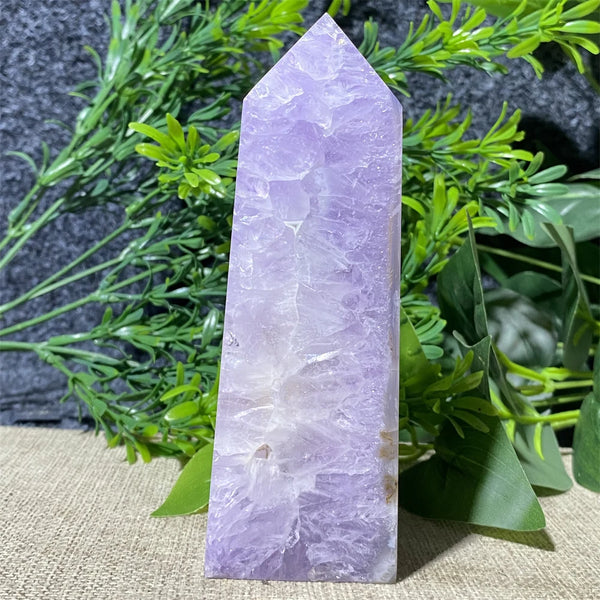 Purple Amethyst Agate Tower-ToShay.org