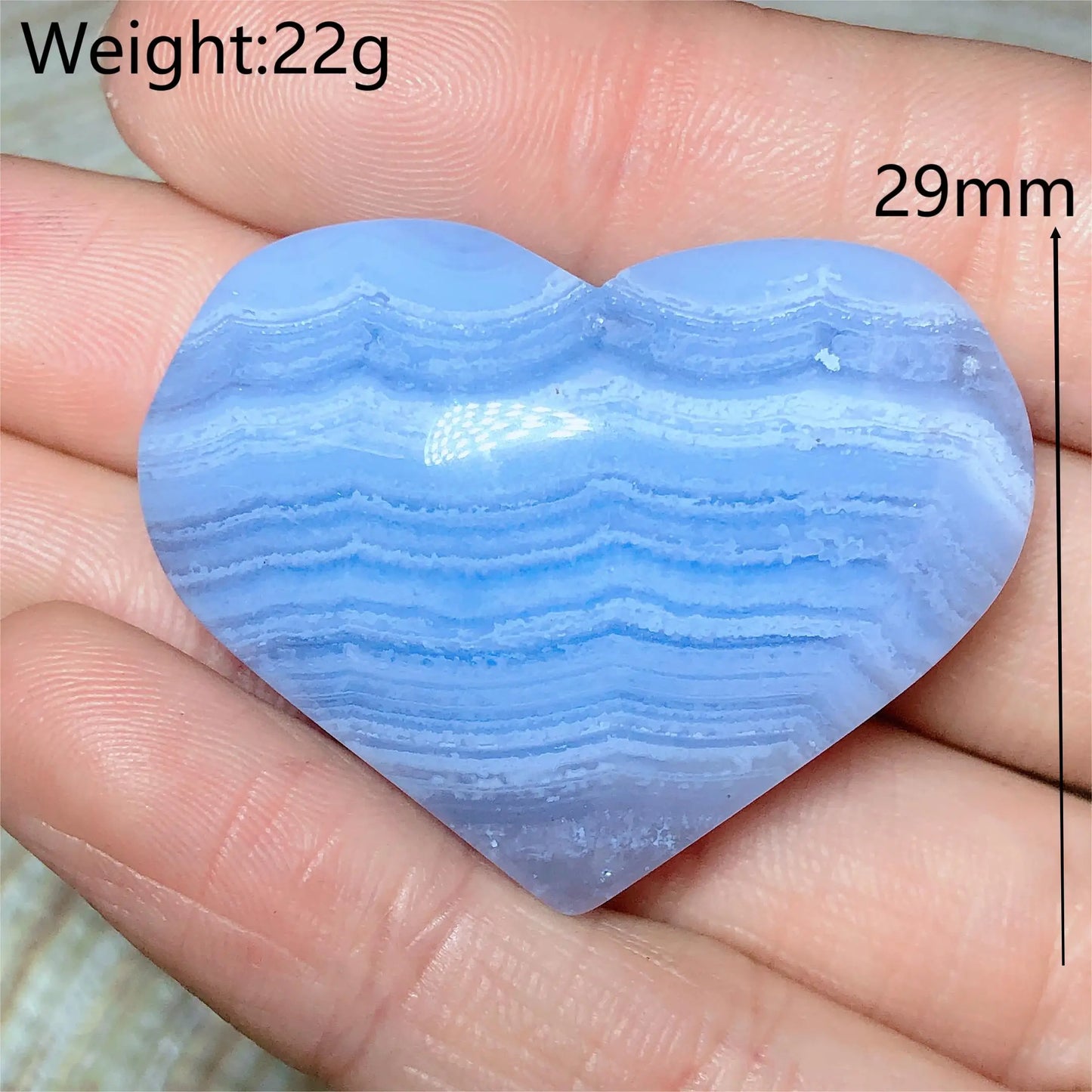 Blue Lace Agate Heart-ToShay.org