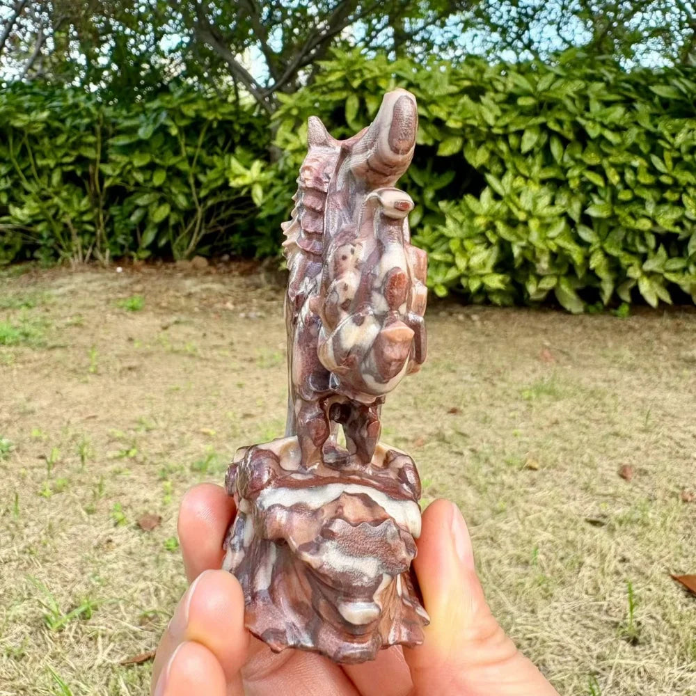 Red Stone Quartz Nine Tailed Fox-ToShay.org