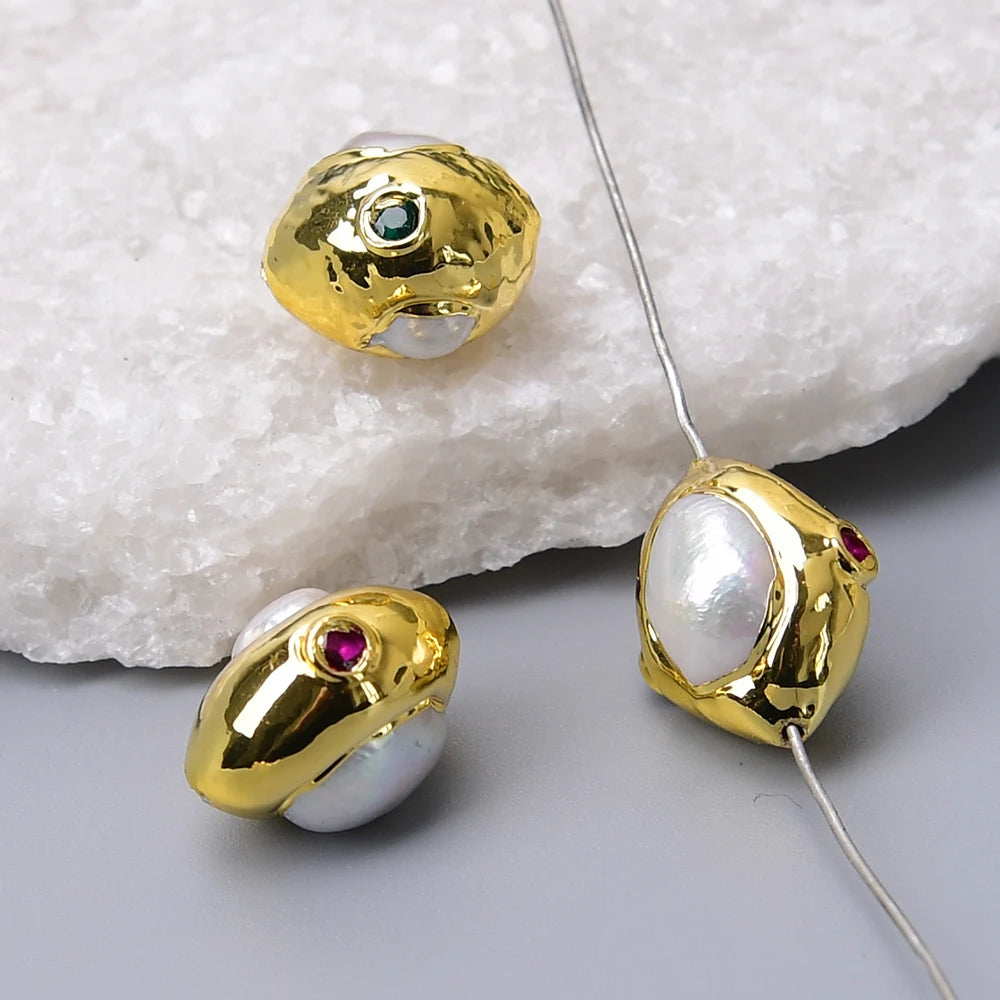White Pearl Pave Beads-ToShay.org