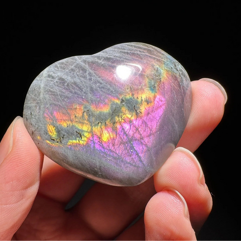 Rainbow Labradorite Heart-ToShay.org