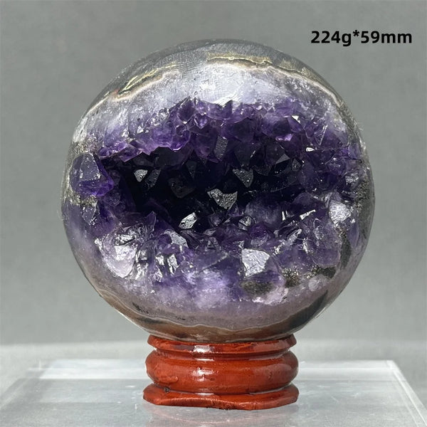 Purple Amethyst Cluster Ball-ToShay.org