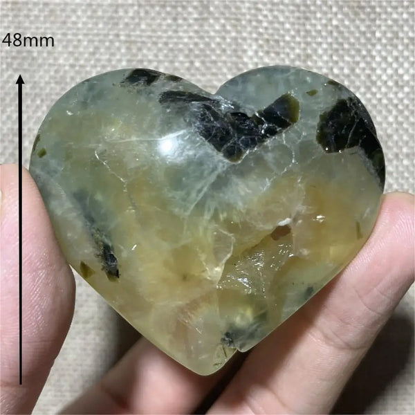 Green Grape Prehnite Hearts-ToShay.org
