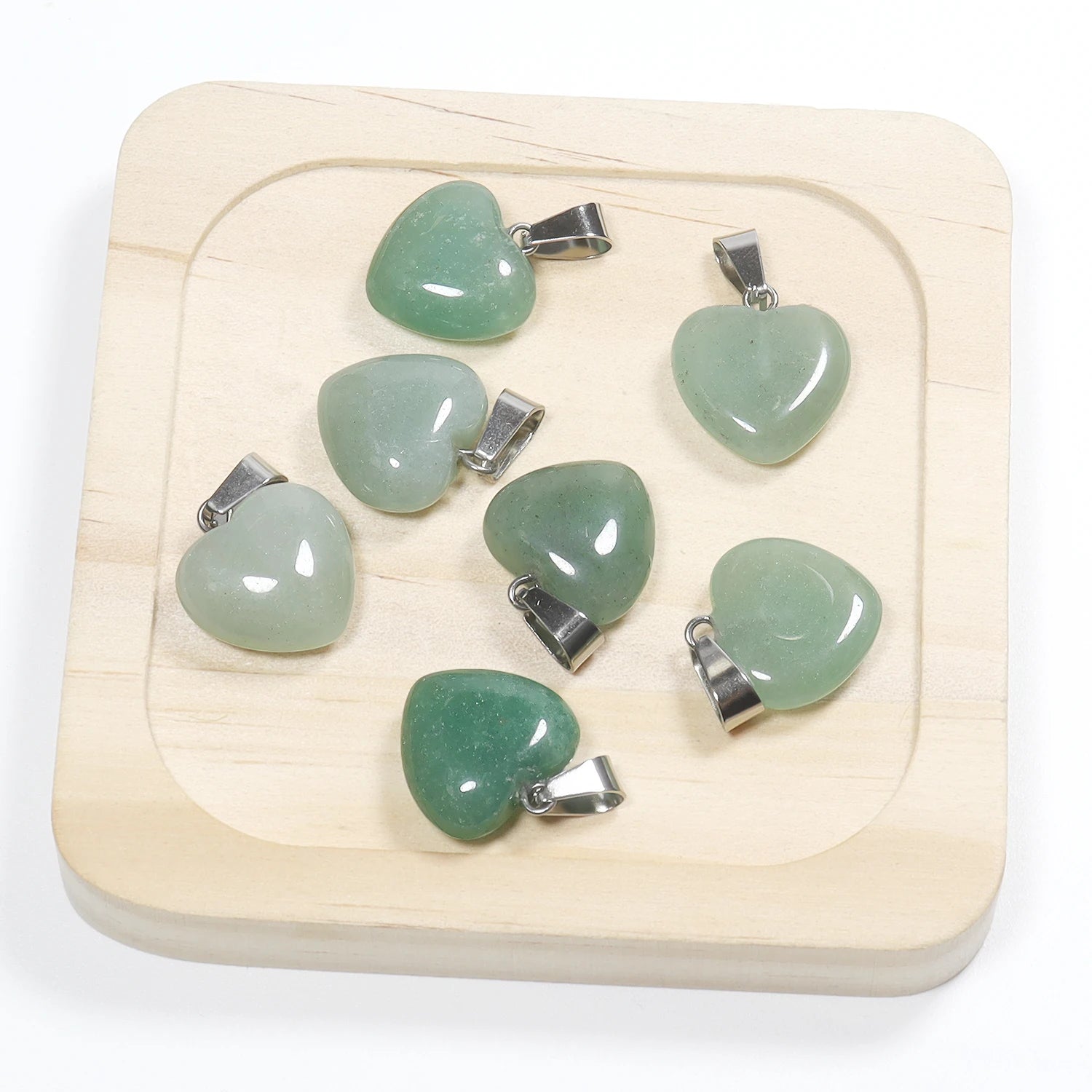 Mixed Crystal Heart Pendants-ToShay.org