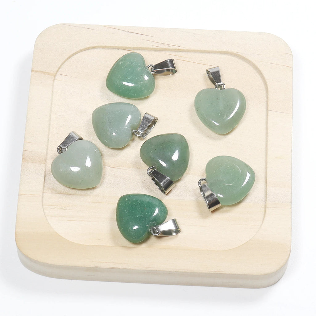 Mixed Crystal Heart Pendants-ToShay.org