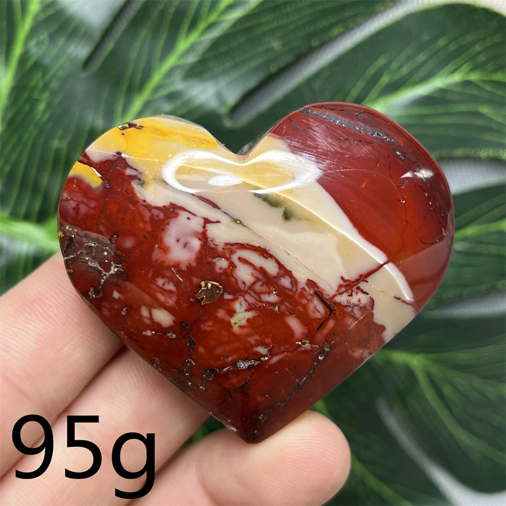 Yellow Mookaite Hearts-ToShay.org