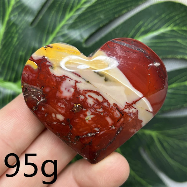 Yellow Mookaite Hearts-ToShay.org