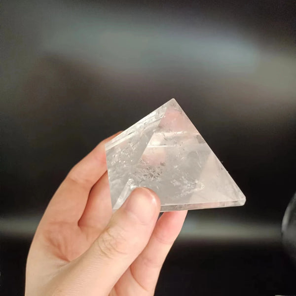 Clear Rock Crystal Pyramid-ToShay.org