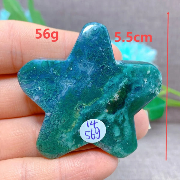 Green Moss Agate Star-ToShay.org
