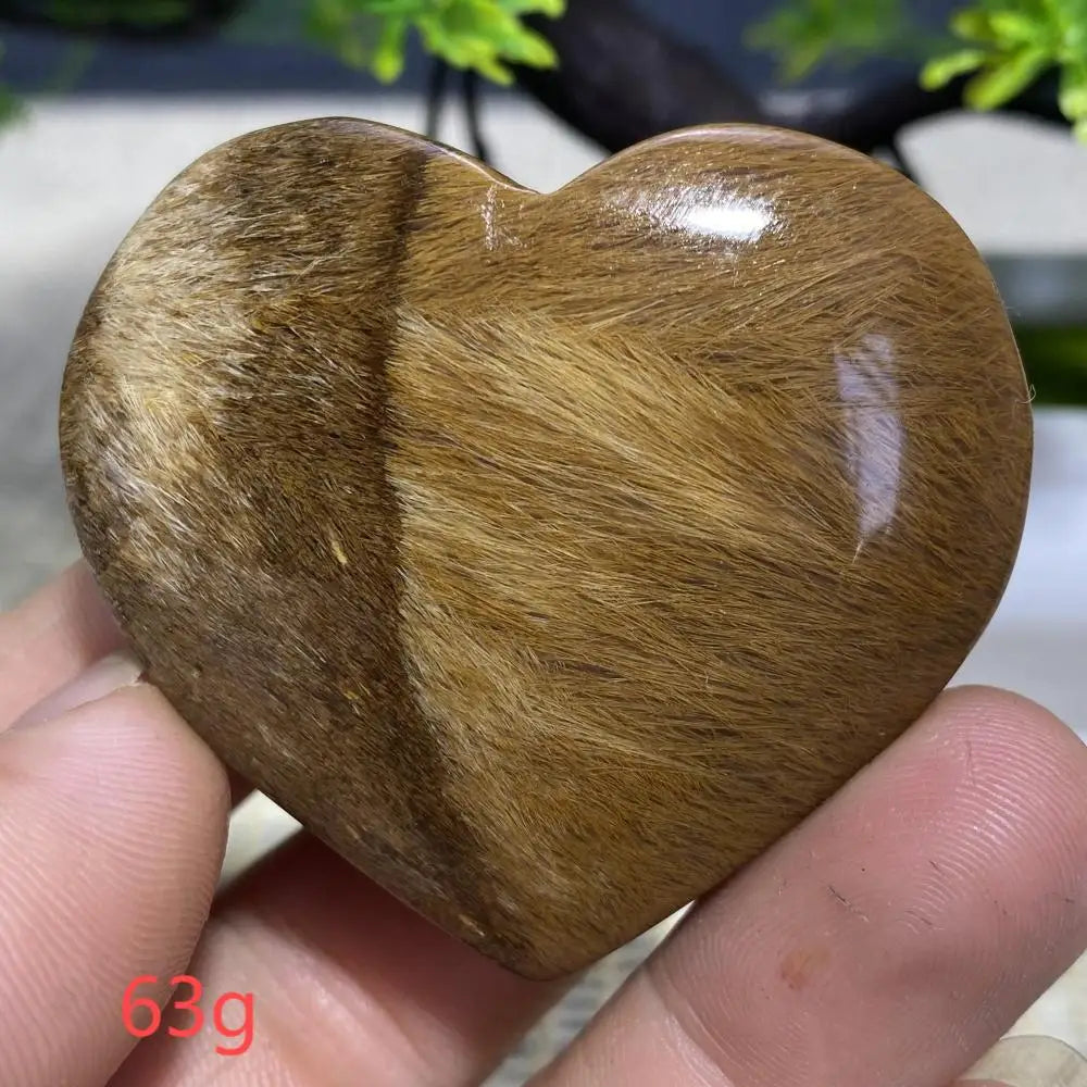 Black Hair Agate Heart-ToShay.org